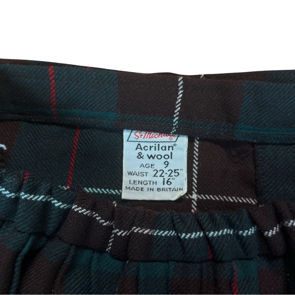 St. Michael Plaid Pleated Kilt - Picture 5 of 5
